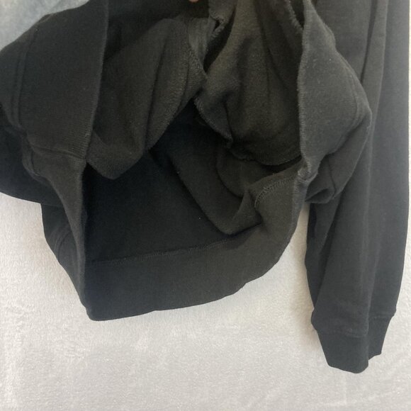 Irreverent Full Zip Up Jacket Mens Size XL Black Knit Chest Pockets Casual Punk - Picture 13 of 14